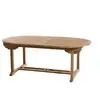 Image de Table de jardin 10/12 pers. Double extension en teck l 300cm