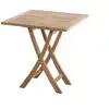 Image de Table de jardin pliante 2 personnes 70x70 cm en bois teck
