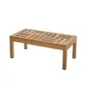 Image de Table basse de jardin 100 x 50 cm en bois teck