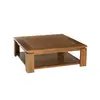 Image de Table basse carrée sous plateau en teck l90