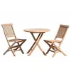 Image de Table de jardin et chaises en teck 2 personnes