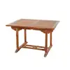 Image de Table de jardin en teck huilé extensible 4/6 personnes