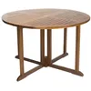 Image de Table de jardin pliante 4/5 personnes en teck huilé