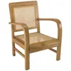 Image de Fauteuil en mindi et cannage