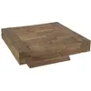 Image de Table basse carrée bois massif