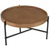 Image de Table basse ronde plateau en teck recyclé d55
