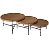 Image de Set de 3 tables basses tripodes rondes