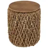 Image de Table d'appoint ronde en tissage de fibre de cocotier d38