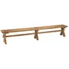 Image de Banc de jardin 270x35cm en teck recyclé, pieds croisés