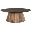 Image de Table basse ronde en pin recyclé d90