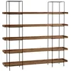 Image de Etagère 5 niveaux bois pin recyclé structure métal