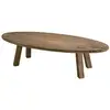 Image de Table basse ovale en pin recyclé l139