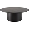 Image de Table basse ronde noire 90x90cm piètement métal