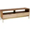 Image de Meuble tv en bois de manguier 2 niches 2 tiroirs