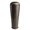 Image de Vase alu couleur cuivre noir antique avec gravures H85cm