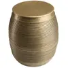 Image de Table d?appoint alu couleur laiton fonc  stri 