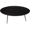 Image de Table basse ronde en aluminium noir mat d100