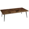 Image de Table basse rect. 135x70cm bois recyclé pieds métal