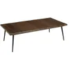 Image de Table basse rect. 135x70cm bois recyclé pieds métal