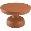 Image de Table basse ronde en fer couleur marron mat d60