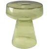 Image de Table d'appoint design en verre transparent couleur vert