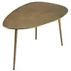 Image de Table basse goutte d'eau aluminium doré l85