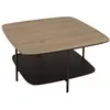 Image de Table basse 2 plateaux mm bi-matière pieds métal