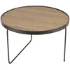 Image de Table basse ronde pieds asymétriques métal noir d60