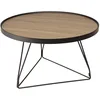 Image de Table basse ronde pieds épingles métal noir d70