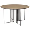 Image de Table basse biseautée 70cm pieds graphiques métal noir