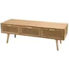 Image de Meuble tv en pin couleur naturelle 3 tiroirs cannage