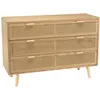 Image de Commode couleur naturel 3 tiroirs cannage