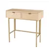 Image de Console 2 tiroirs pieds métal doré