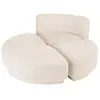 Image de Ensemble canapé 1 place avec dossier et 3 poufs