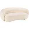 Image de Canap  haricot 3 places en tissu bouclette  cru