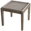 Image de Table d'appoint de jardin carrée béton et acacia l53 cm