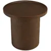 Image de Table d'appoint ronde en b ton marron d36cm