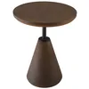 Image de Table d'appoint ronde en b ton marron d40cm