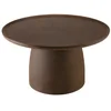 Image de Table basse ronde en b ton marron d80cm