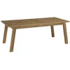 Image de Table à manger rectangulaire de jardin en acacia l200