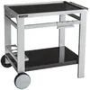 Image de Desserte pour plancha en acier gris et noir