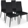 Image de Lot de 4 chaises noir