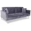 Image de Canapé convertible clic-clac 3 places velours gris