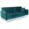 Image de Canapé convertible clic-clac 3 places velours vert