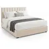 Image de Lit coffre avec sommier à lattes relevable 160x200 beige