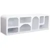 Image de Buffet bas l160cm design arches style troglodyte blanc