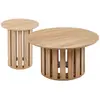 Image de Ensemble de 2 tables basses chêne clair