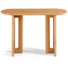 Image de Console avec cannage 40x120cm chêne clair et rotin