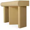 Image de Console design 2 tiroirs l120cm avec pieds obliques beige