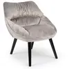 Image de Fauteuil moderne et confortable velours gris